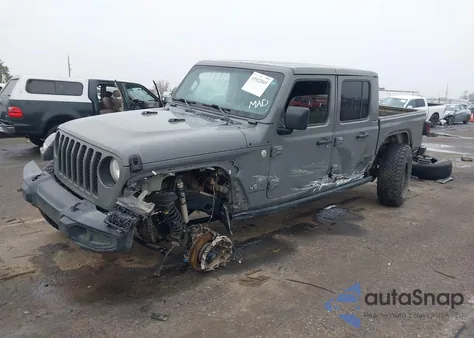 2021 Jeep Gladiator Overland 4X4 z USA, uszkodzony, nr VIN 1C6HJTFG7ML602699